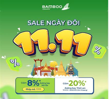 Chào mừng Lễ độc thân với ưu đãi siêu hời từ Bamboo Airways!