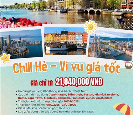 Chill Hè – Vi vu giá tốt cùng Emirates